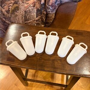 vintage Tupperware Ice Tups popsicle molds set of 6
